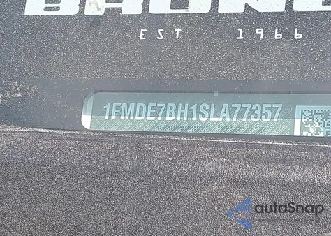 2025 Ford Bronco Big Bend from USA, damaged, VIN 1FMDE7BH1SLA77357